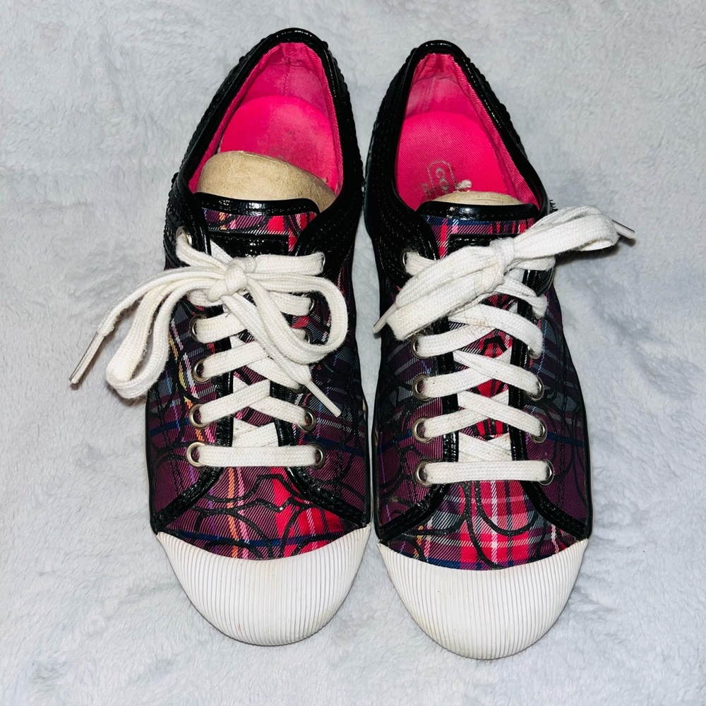 COACH Zorra Sequined Sneakers sz 7.5